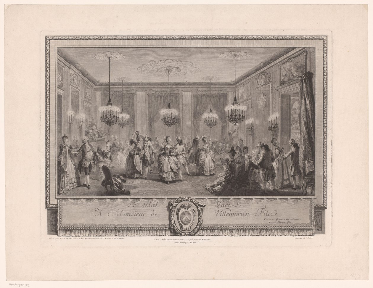 Marie Antoinette: Die Königin der Mode: Ball im Haus von Monsieur de Villemorien von Antoine Jean Duclos