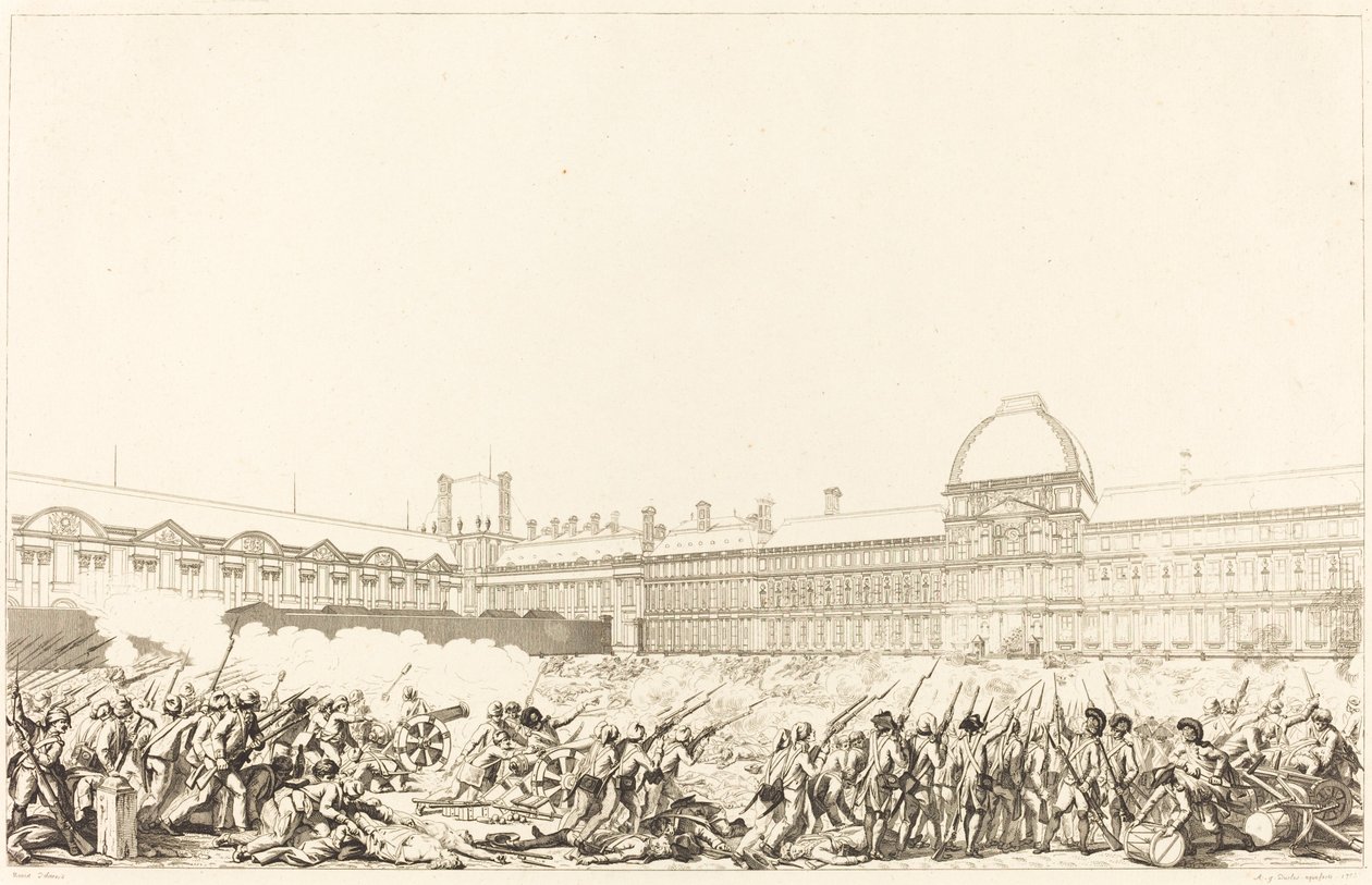 Der Tag des 10. August 1792 von Antoine Jean Duclos after Charles Monnet