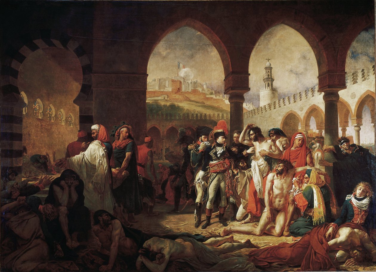 Bonaparte besucht die Pestopfer von Jaffa von Antoine Jean Gros