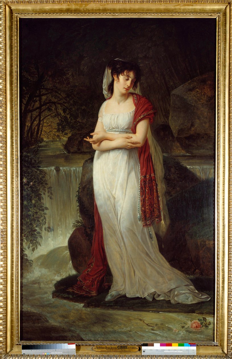 Posthumes Porträt von Christine Boyer (1776-1800), erste Frau von Lucien Bonaparte. Gemälde von Antoine Jean Gros (1771-1835) von Antoine Jean Gros