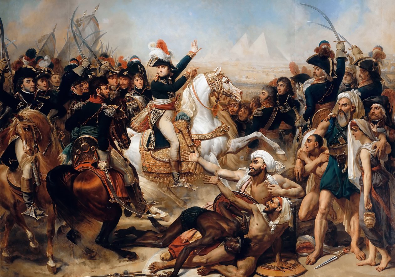 Bonaparte in der Schlacht bei den Pyramiden am 21. Juli 1798 von Antoine Jean Gros Baron