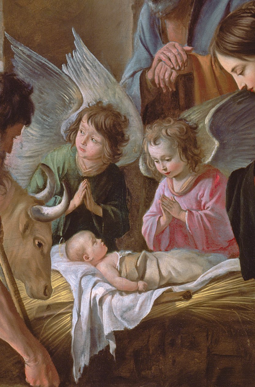 Die Anbetung der Hirten, ca. 1638 (Detail) von Antoine Le Nain