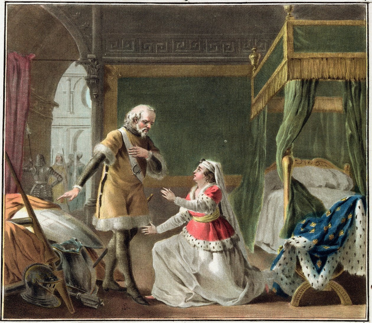 Die heldenhafte Hingabe von Marguerite von Provence (1219-95), 1787 von Antoine Louis Francois Sergent Marceau