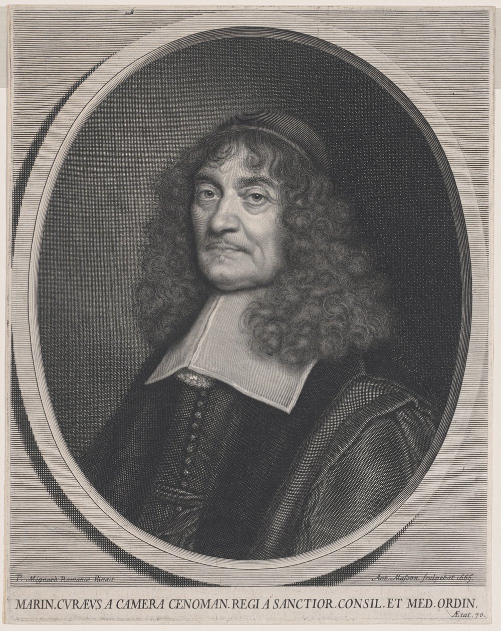 Marin Cureau de la Chambre von Antoine Masson after Pierre Mignard I