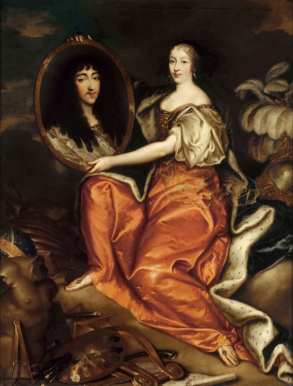 Henriette-Anne von England, Herzogin von Orléans, bekannt als Madame (1644-1670) von Antoine Mathieu