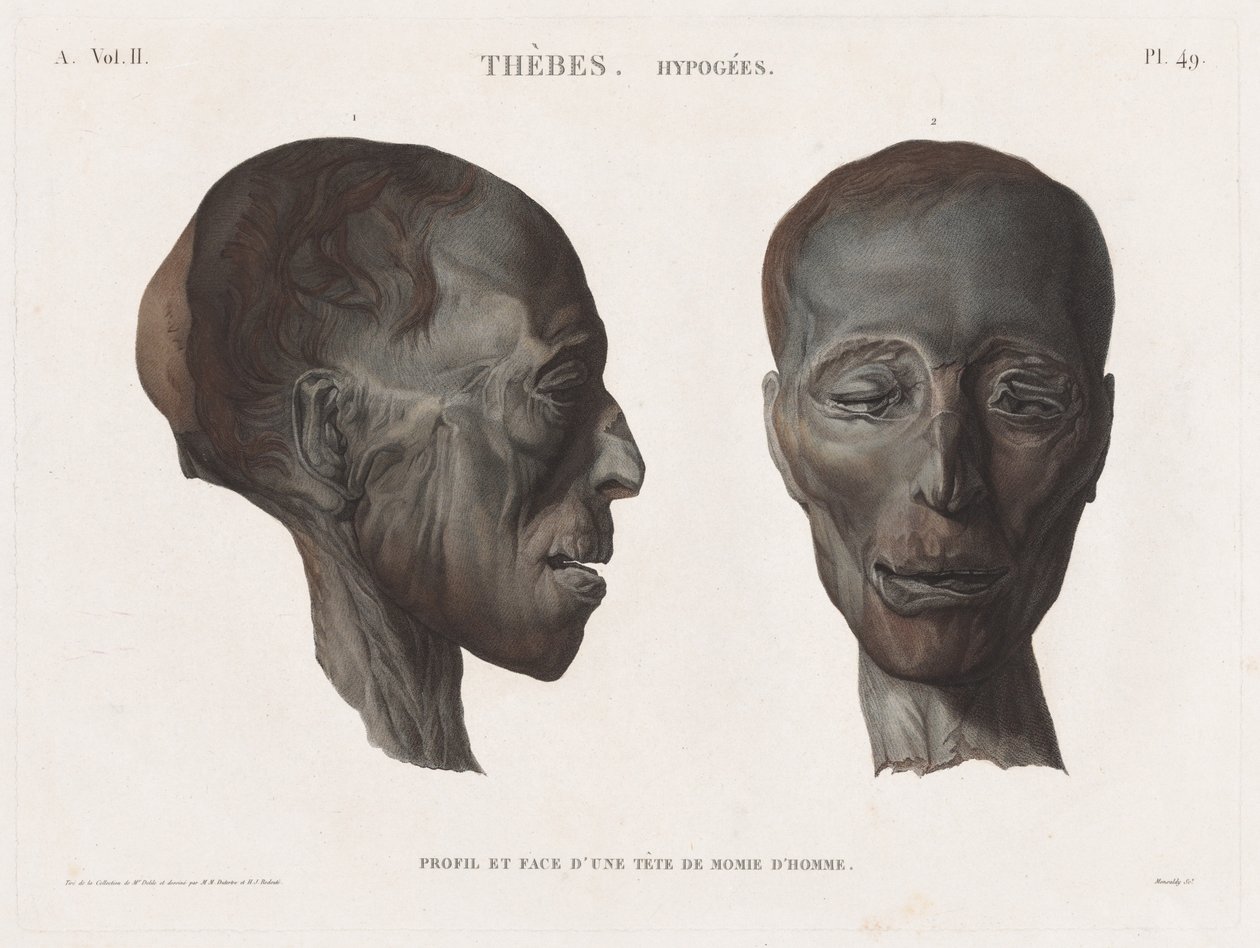 Beschreibung von Ägypten: Theben. Hypogäen Bd. II, Pl. 49 von Antoine Maxime Monsaldy