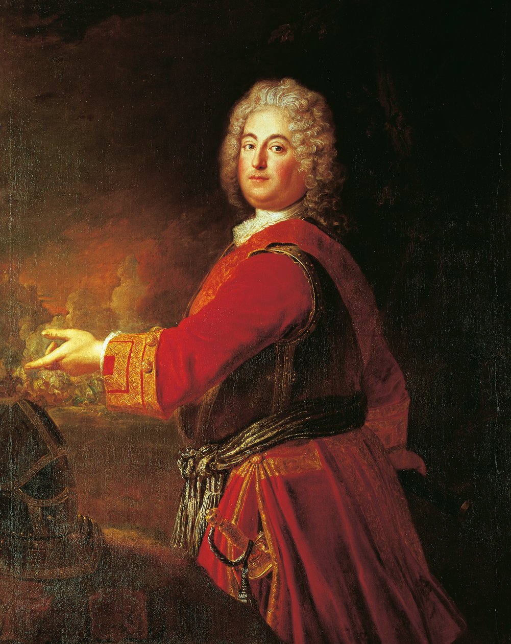 Porträt von Christian Ludwig von Brandenburg-Schwedt von Antoine Pesne