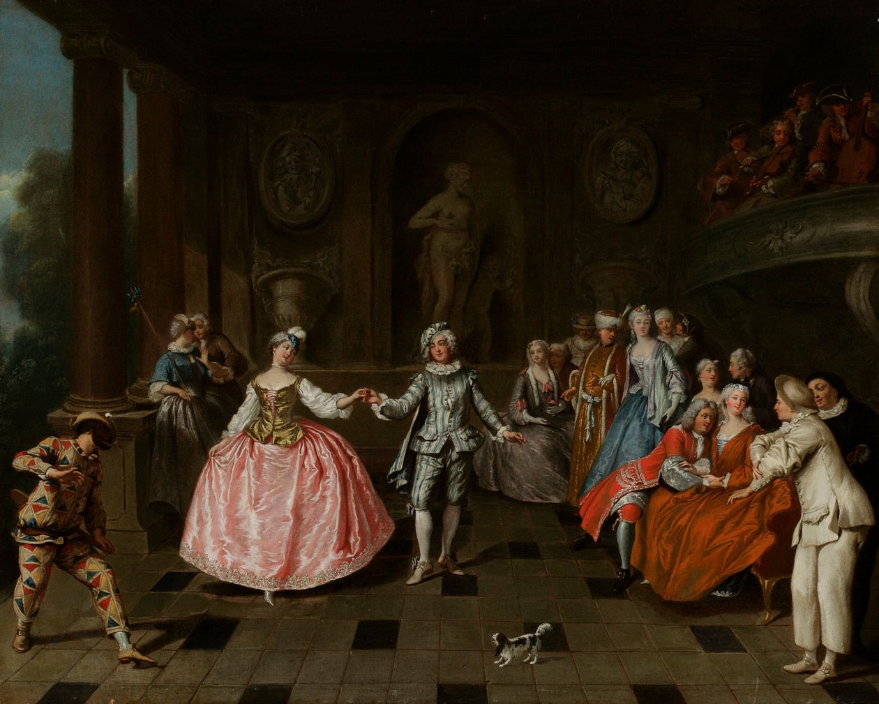Der Maskenball von Antoine Pesne