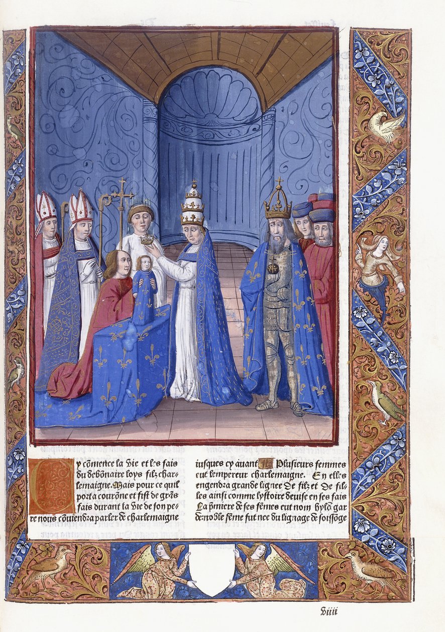 Krönung von Ludwig dem Frommen von Antoine Verard