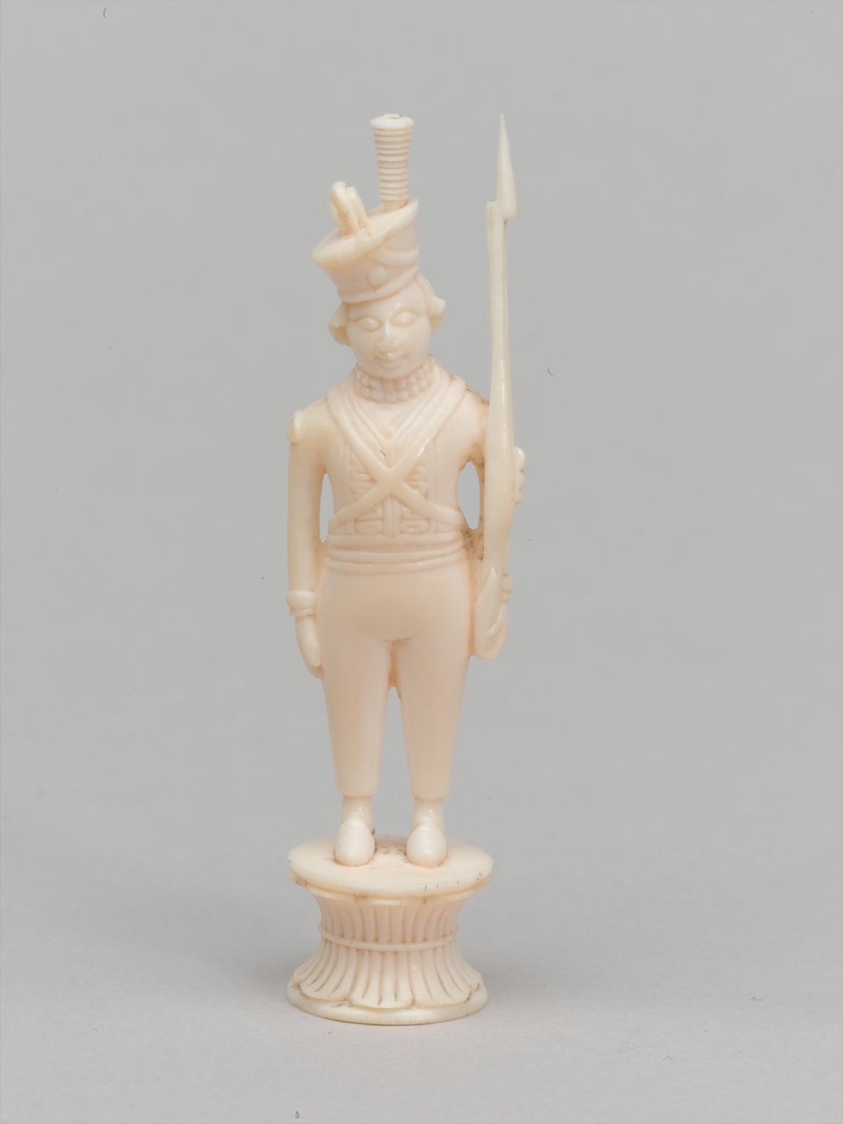 Weißer Bauer, Schachfigur, Indien, ca. 1820 von Antoine Verard