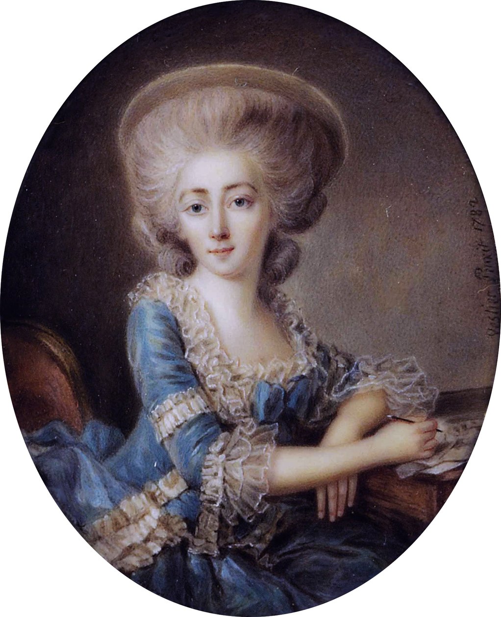 Madame de Montesson (1738-1806), von Antoine Vestier (1740-1824) von Antoine Vestier