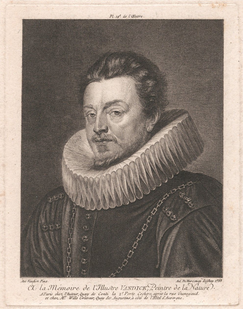 Zum Gedenken an den berühmten Van Dyck, den Maler der Natur von Antoine de Marcenay de Ghuy