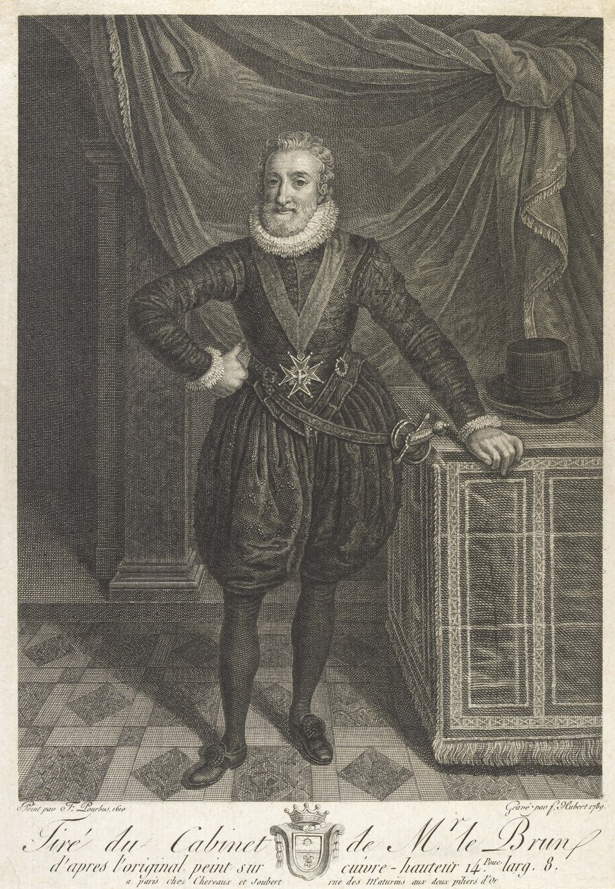 Halbporträt von Henri IV von Antoine de Marcenay de Ghuy