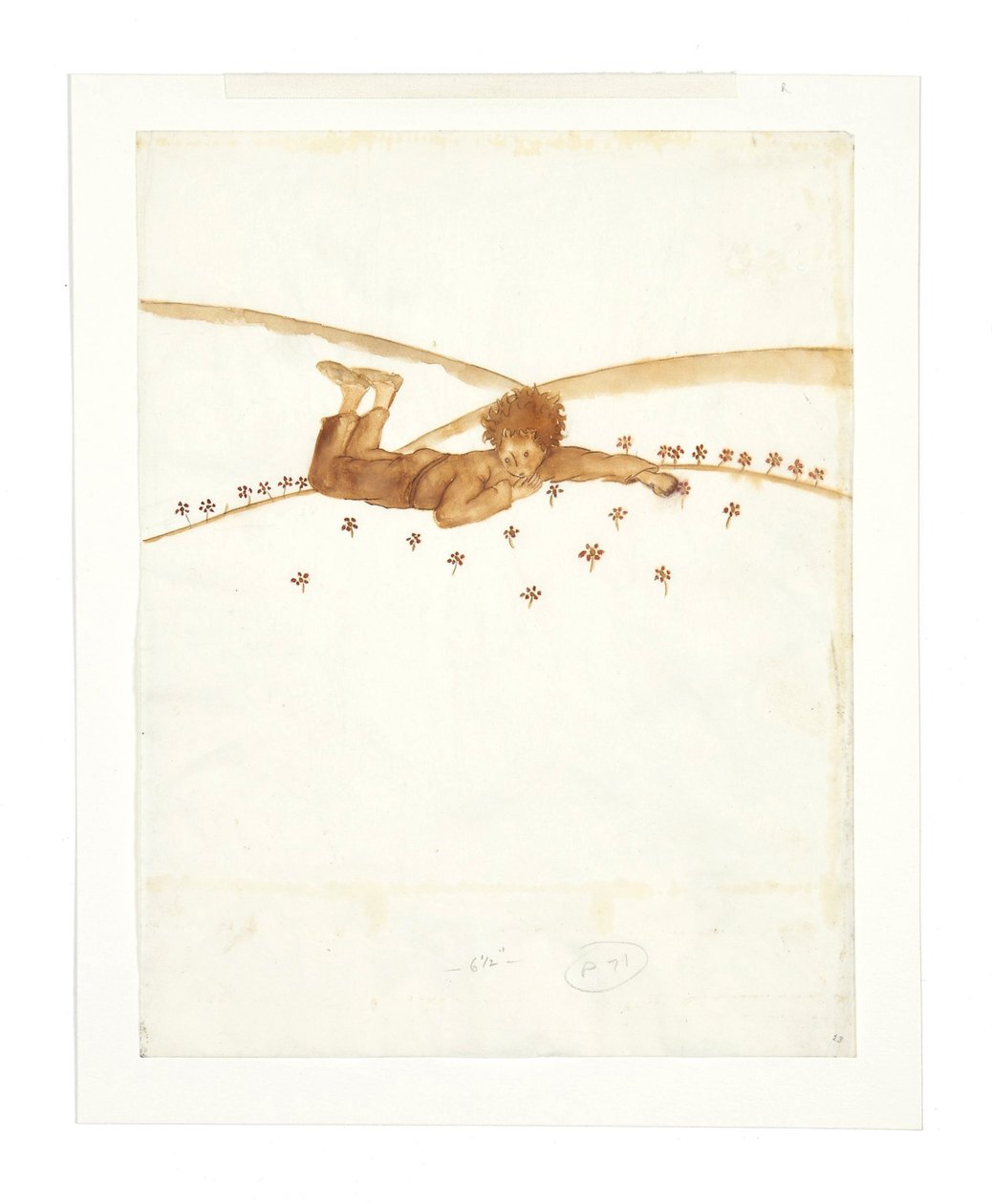 Illustration für die Novelle Der kleine Prinz Le Petit Prince, 1942 von Antoine de Saint Exupéry
