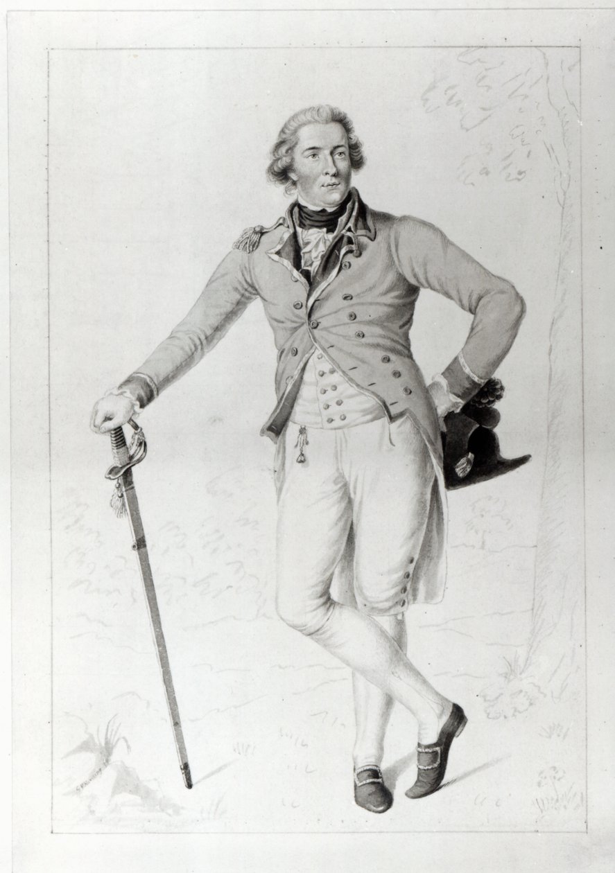 Thomas Bruce, 7. Earl of Elgin, graviert von George Perfect Harding, 1787 von Anton Graff