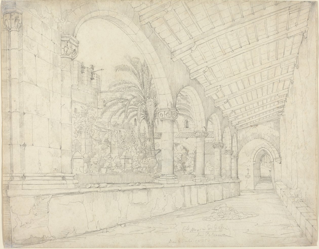 Das Kloster von Santa Maria di Gesù in Palermo von Anton Hallmann