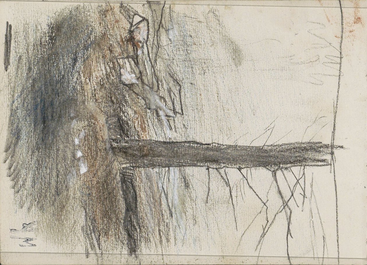 Baum mit kahlen Ästen von Anton Mauve