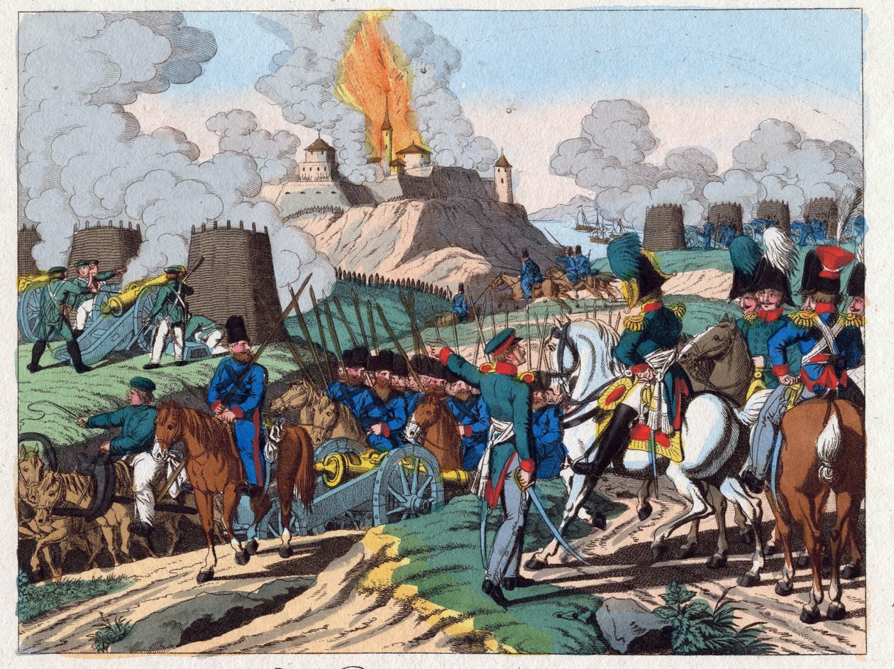 Russisch-Türkischer Krieg (1828-1829) - Die Belagerung der Festung Brailow am 7. Juni von Anton Paul Eisen