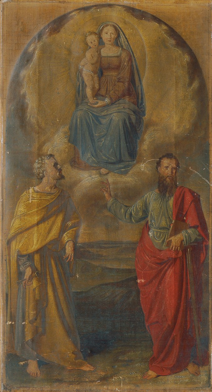 Maria mit Jesuskind und den Heiligen Petrus und Paulus von Anton Psenner