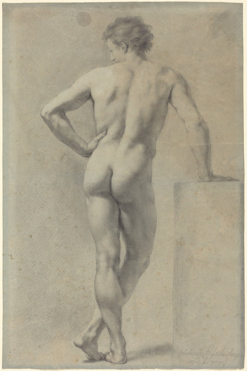 Studie eines männlichen Aktes von Anton Raphael Mengs