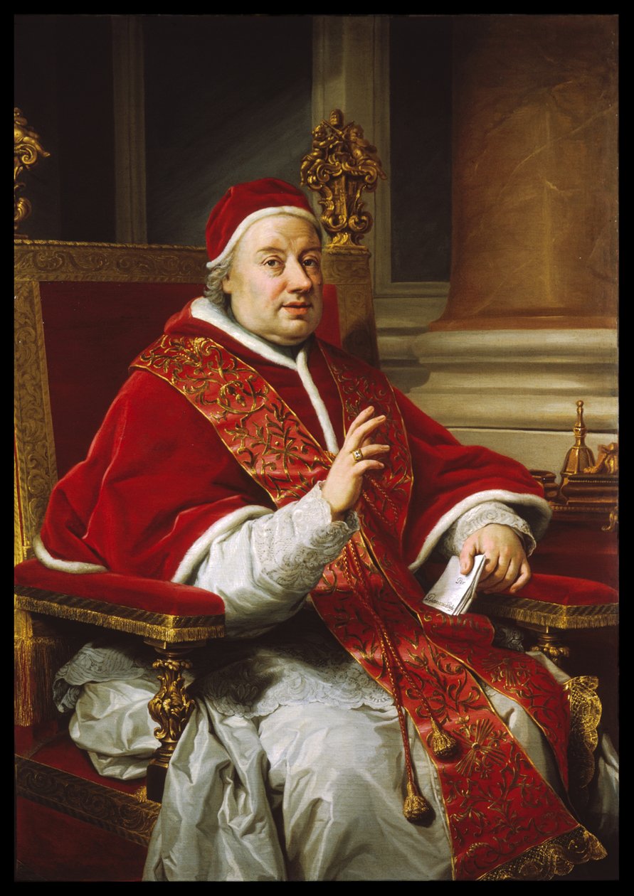 Porträt von Papst Clemens XIII von Anton Raphael Mengs