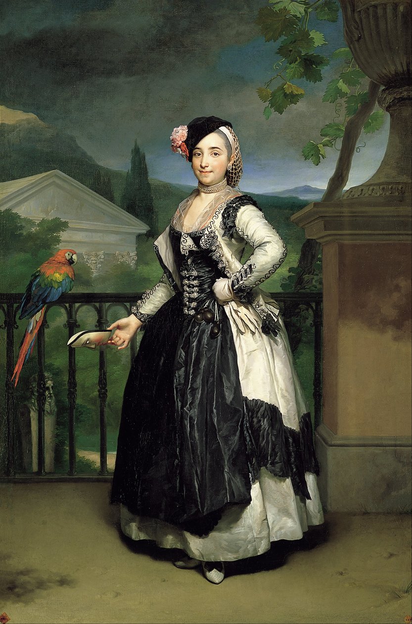 Porträt der Marquesa de Llano von Anton Raphael Mengs