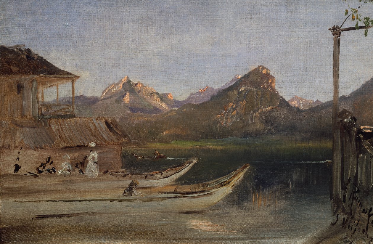 Am Wolfgangsee von Anton Romako
