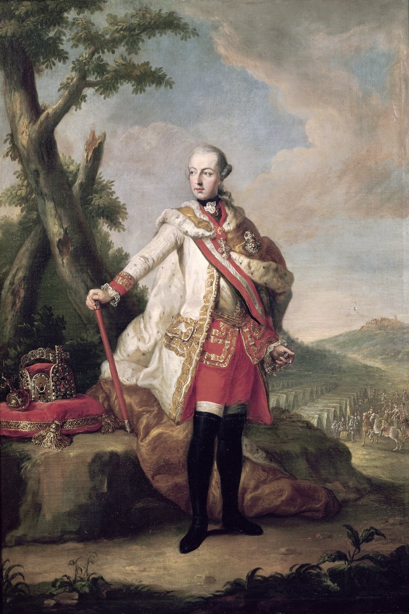 Ganzkörperporträt von Joseph II (1741-90) von Habsburg-Lothringen, Heiliger Römischer Kaiser, ca. 1765 von Anton von Maron