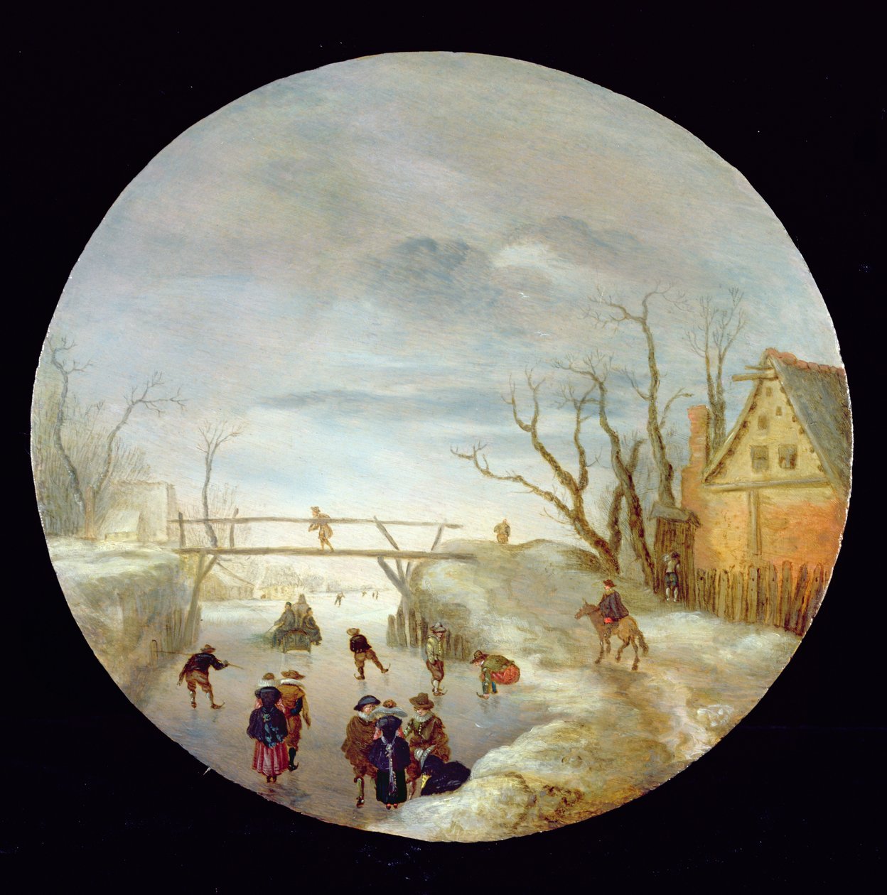 Eine gefrorene Flusslandschaft von Antoni Verstralen