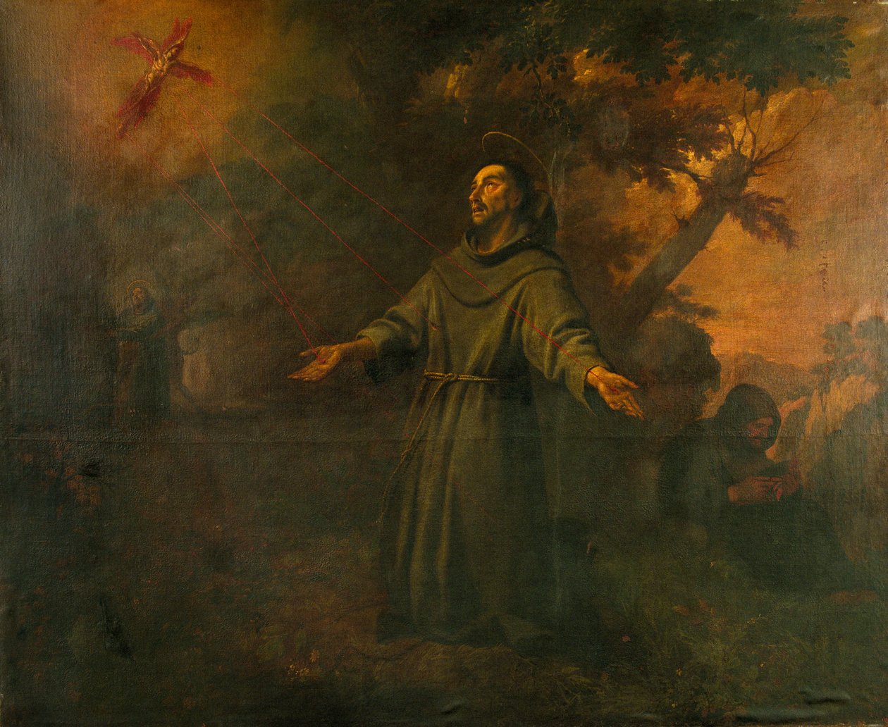 Der heilige Franziskus empfängt die Stigmata von Antoni Viladomat Y Manalt