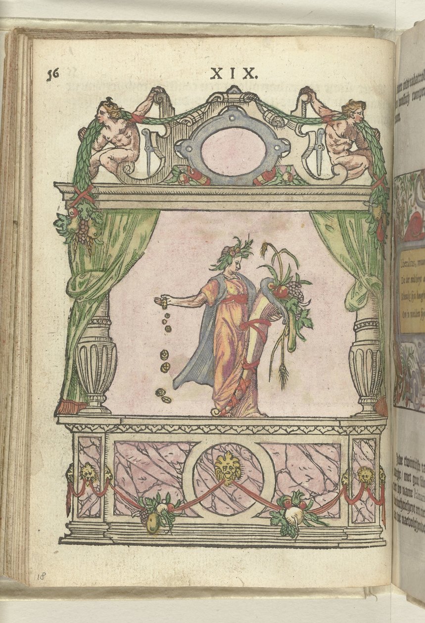 Szene mit der Personifikation der Freigebigkeit (Liberalitas), 1578 von Antoni van Leest