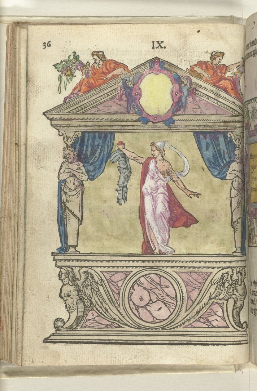 Szene mit Personifikation der Großmut (Magnanimitas), 1578 von Antoni van Leest