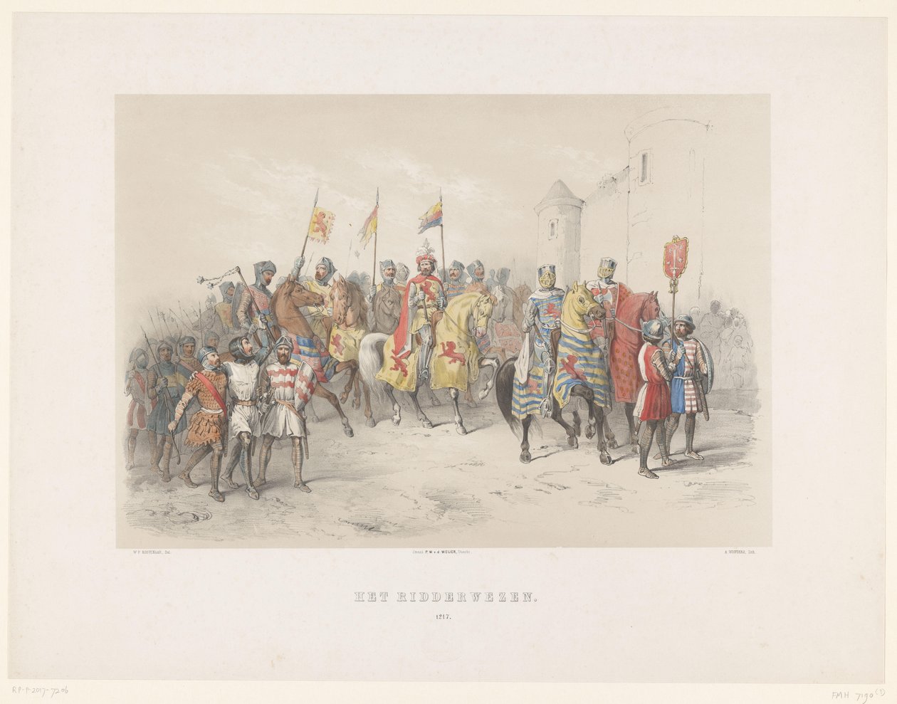 Utrechter Maskerade von 1851: Ritterwesen, 1217 von Antonie Johannes Groeneveldt