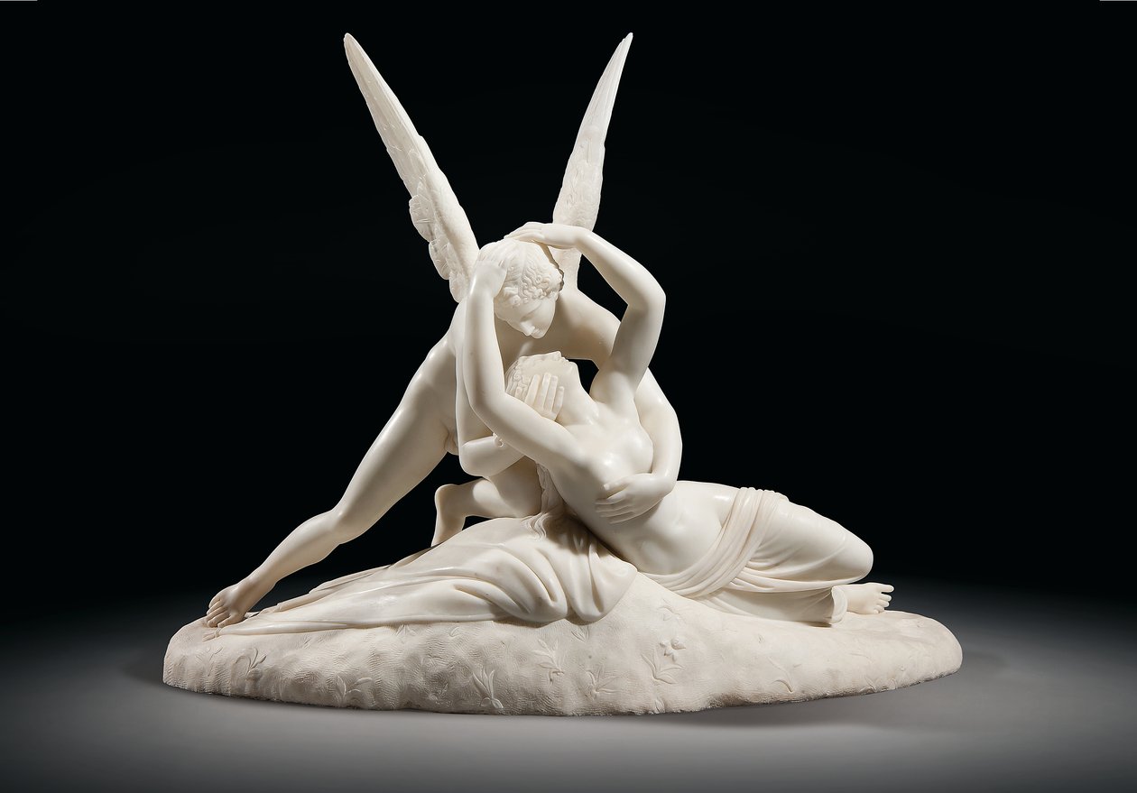 Psyche von Cupidos Kuss erweckt, ca. 1860 von Antonio (after) Canova