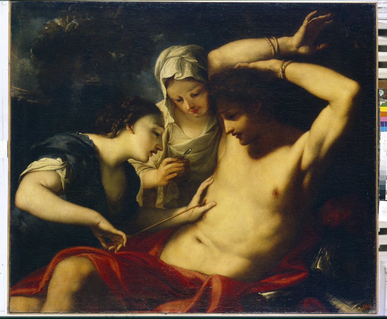 Die Heiligen Sebastian, Irene und Lucia von Antonio Balestra