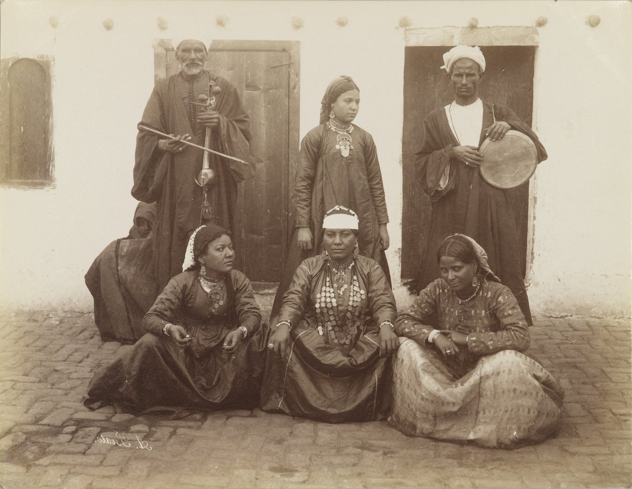 Arabische Tänzer, Ägypten von Antonio Beato