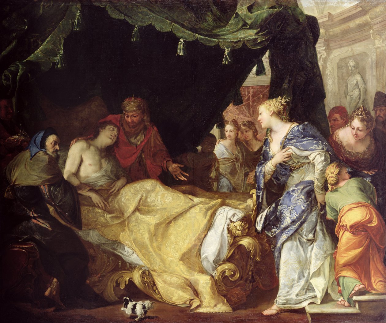 Antiochus und Stratonike (Der sterbende Prinz) von Antonio Bellucci