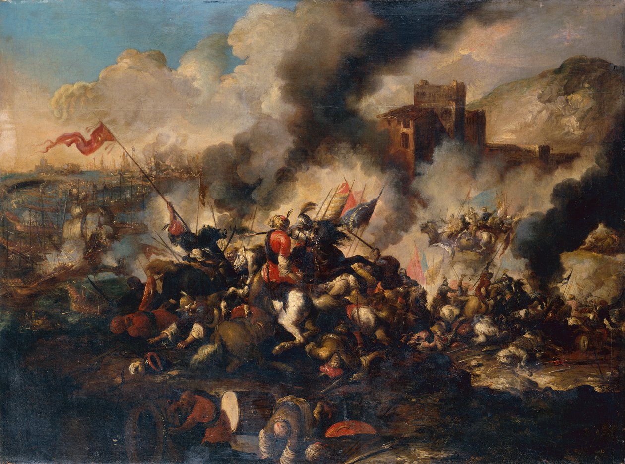 Eine Kreuzfahrerschlacht von Antonio Calza