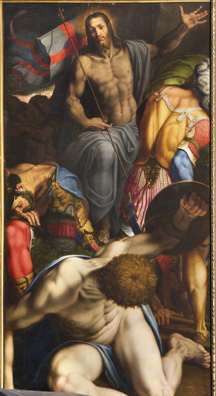 Die Auferstehung (Detail) von Antonio Campi