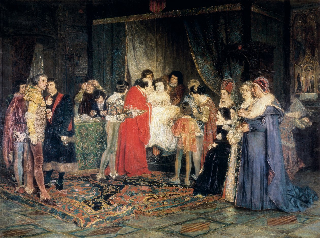 Tod von Ferdinand I. von Antonio Casanova y Estorach