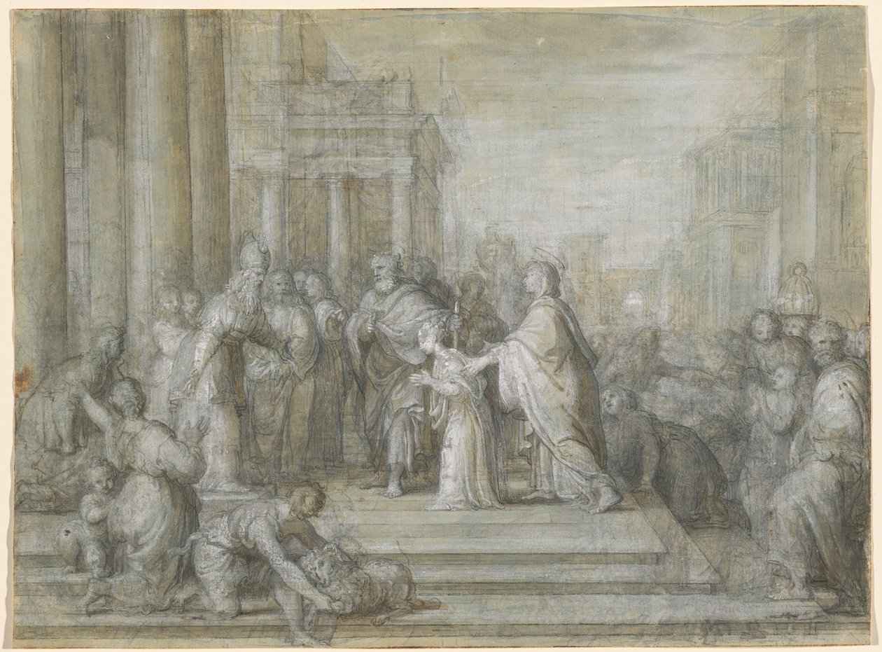 Die Darstellung der Jungfrau im Tempel von Antonio Cavallucci