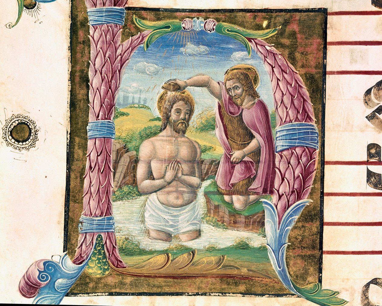 Die Taufe Christi (Detail) von Antonio Cicognara
