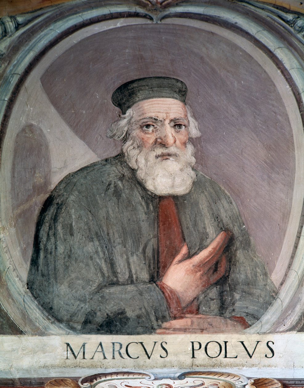 Porträt von Marco Polo von Antonio Giovanni de Varese