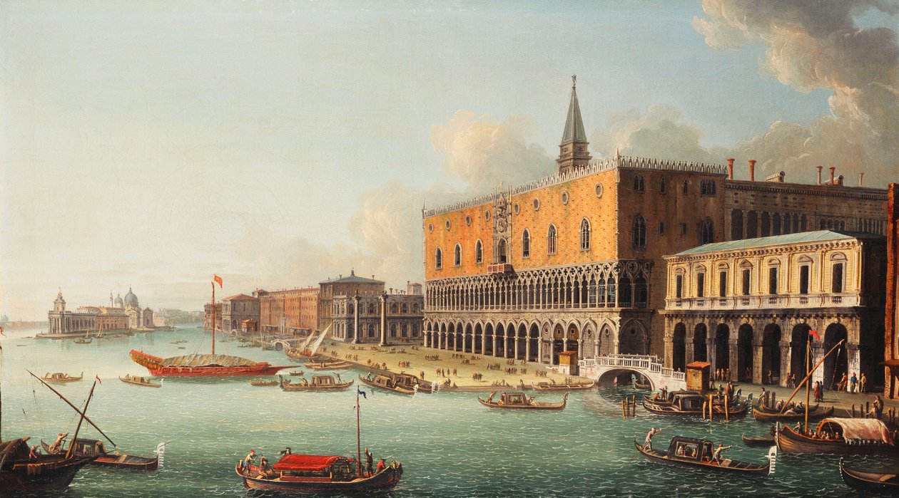 Das Bacino di San Marco, Venedig, Blick nach Westen, ca. 1740er von Antonio Joli