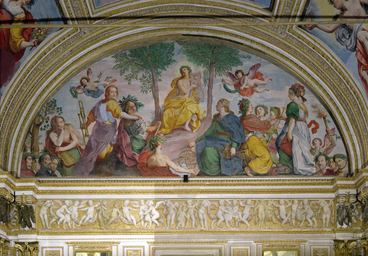 Der Spiegelsaal, Apollo und die Musen von Antonio Maria Viani
