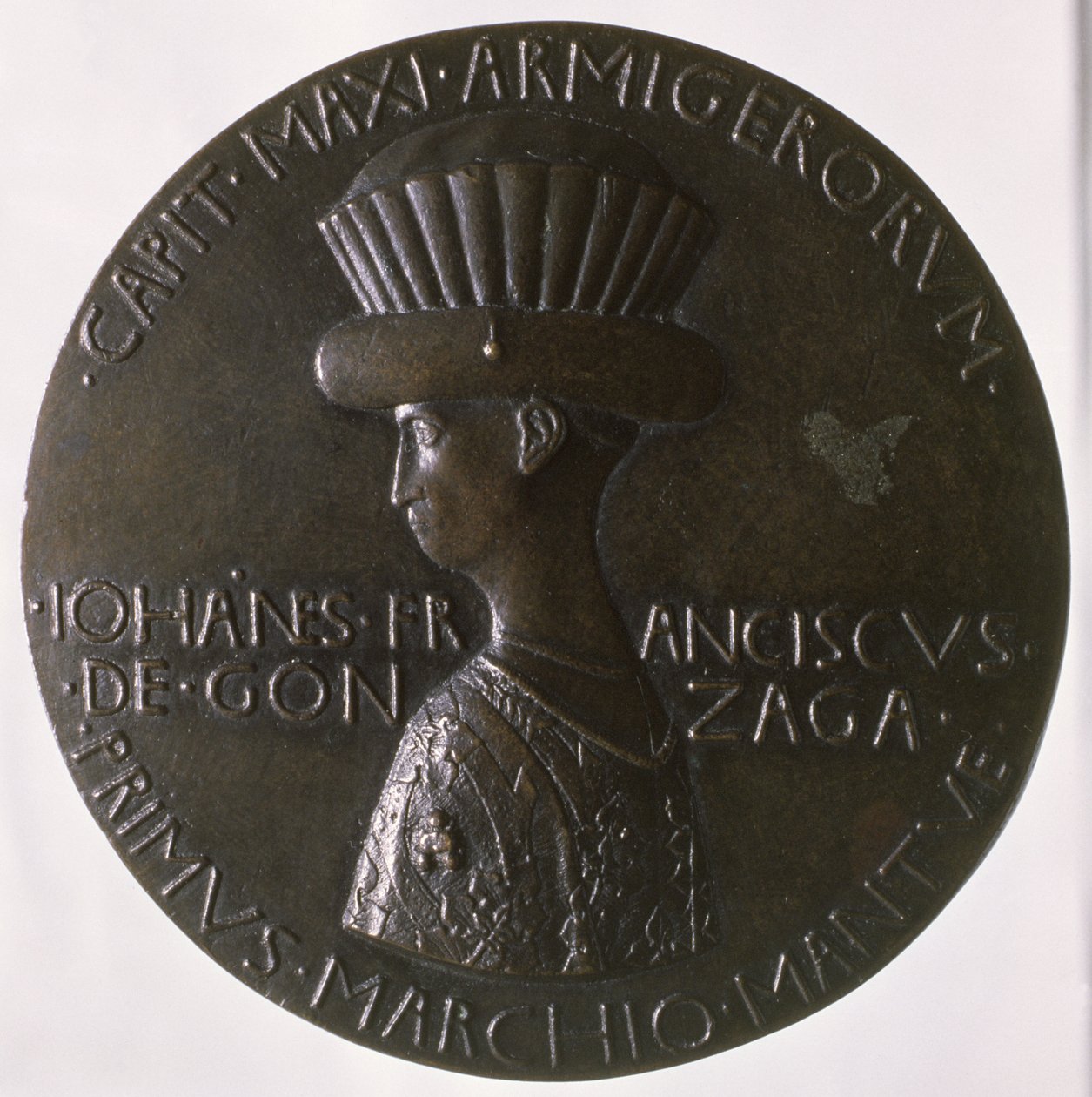 Porträtmedaille, die Gianfrancesco Gonzaga (13945-1444) darstellt, 1446-8 von Antonio Pisanello