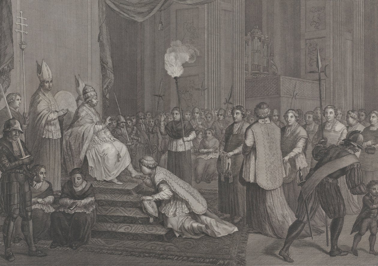 Krönung von Papst Pius VI., 1801 von Antonio Poggioli