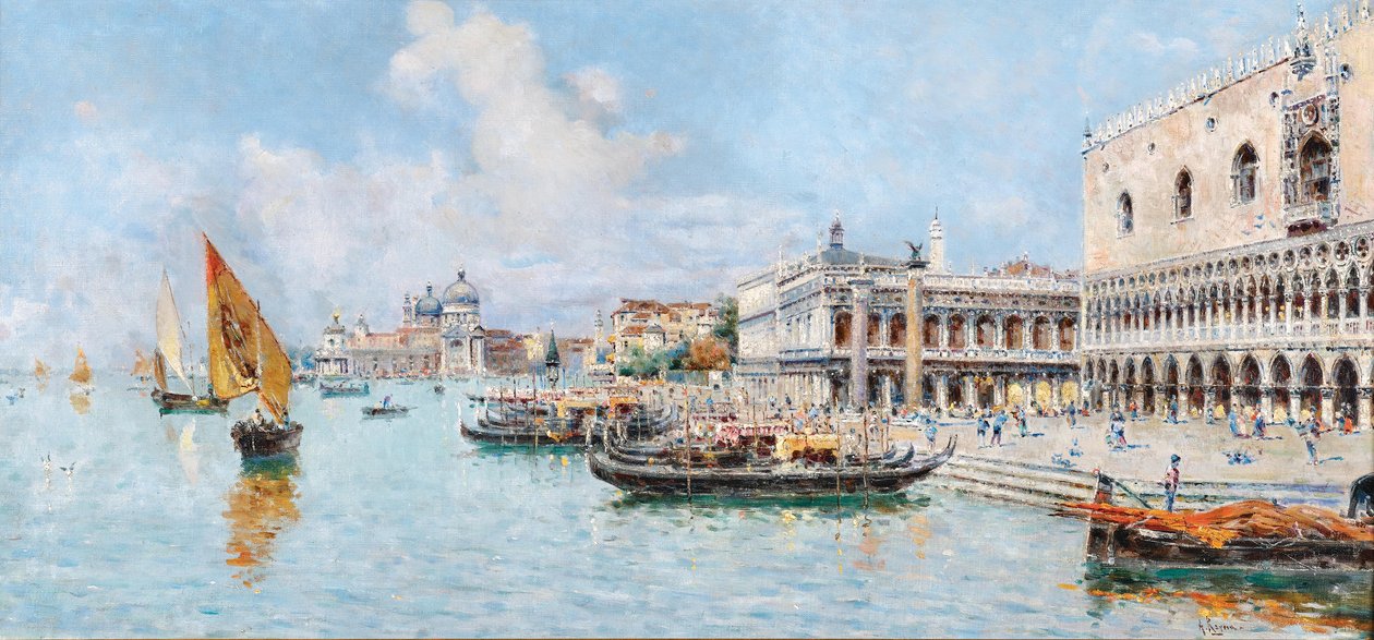 Blick auf das Markusbecken von Antonio Reyna Manescau