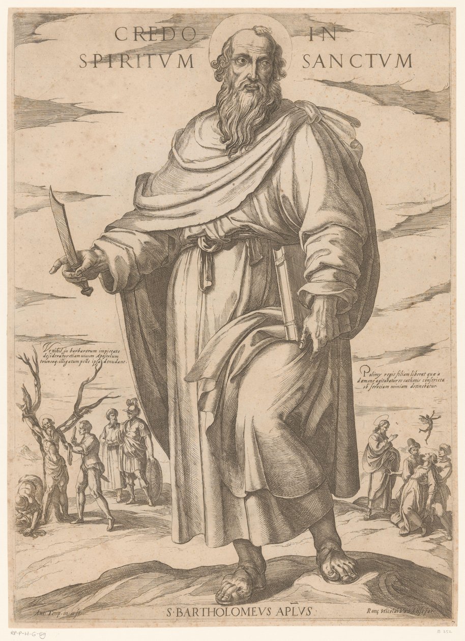 Der heilige Bartholomäus von Antonio Tempesta