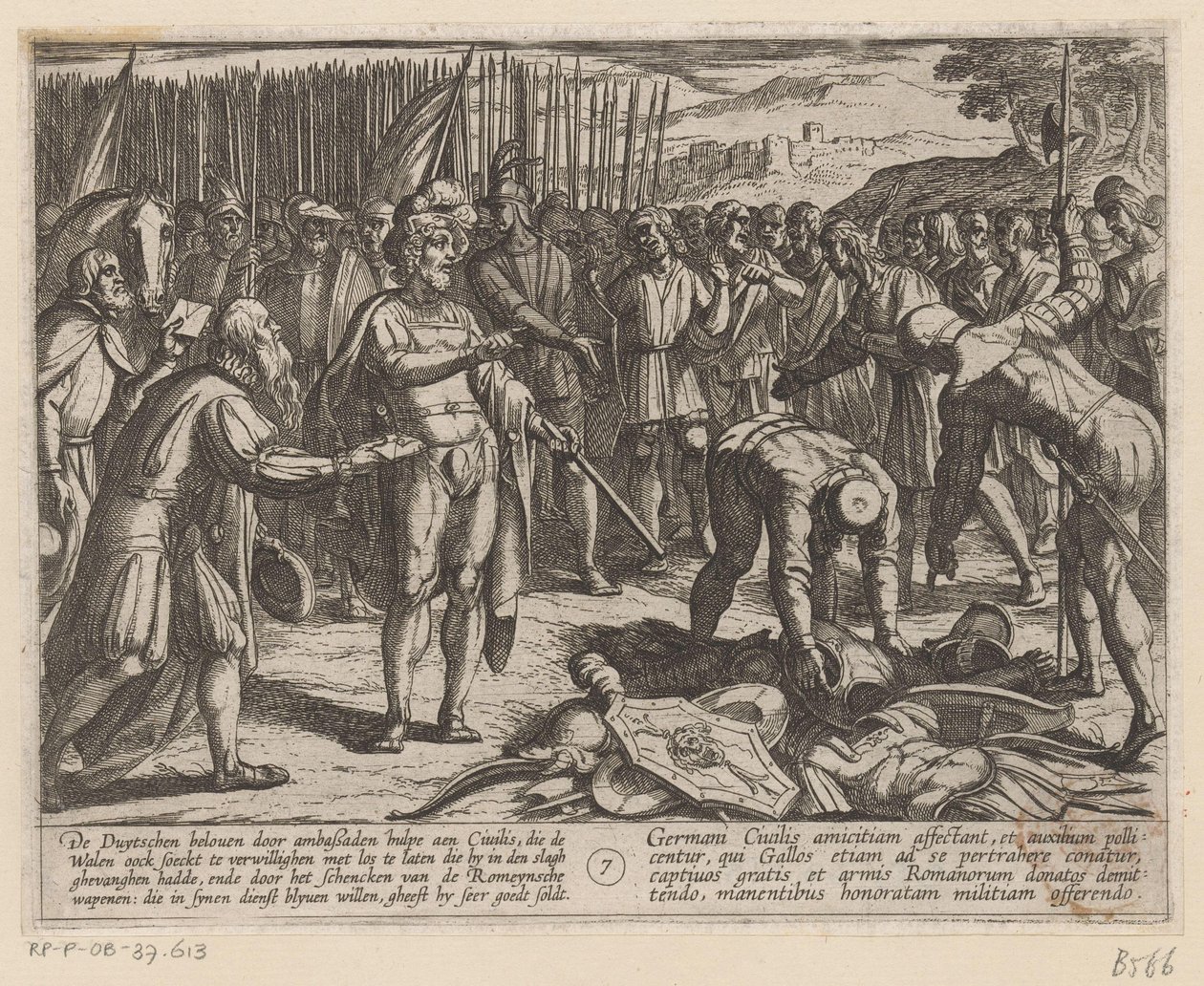 Deutsche Gesandte besuchen Julius Civilis von Antonio Tempesta